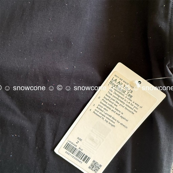 NWT Lululemon LA All Yours Boyfriend Tee * Rainbow Confetti Speckles 🌈
Black - Picture 12 of 12